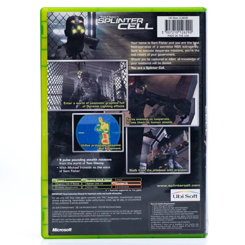 Tom Clancy's Splinter Cell - Xbox spill
