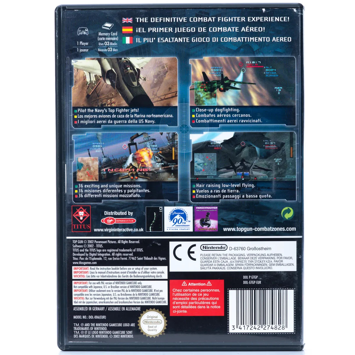 Top Gun Combat Zones - Gamecube Spill - Retrospillkongen