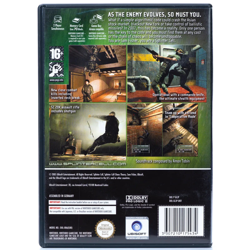 Tom Clancy's Splinter Cell: Chaos Theory - Gamecube Spill
