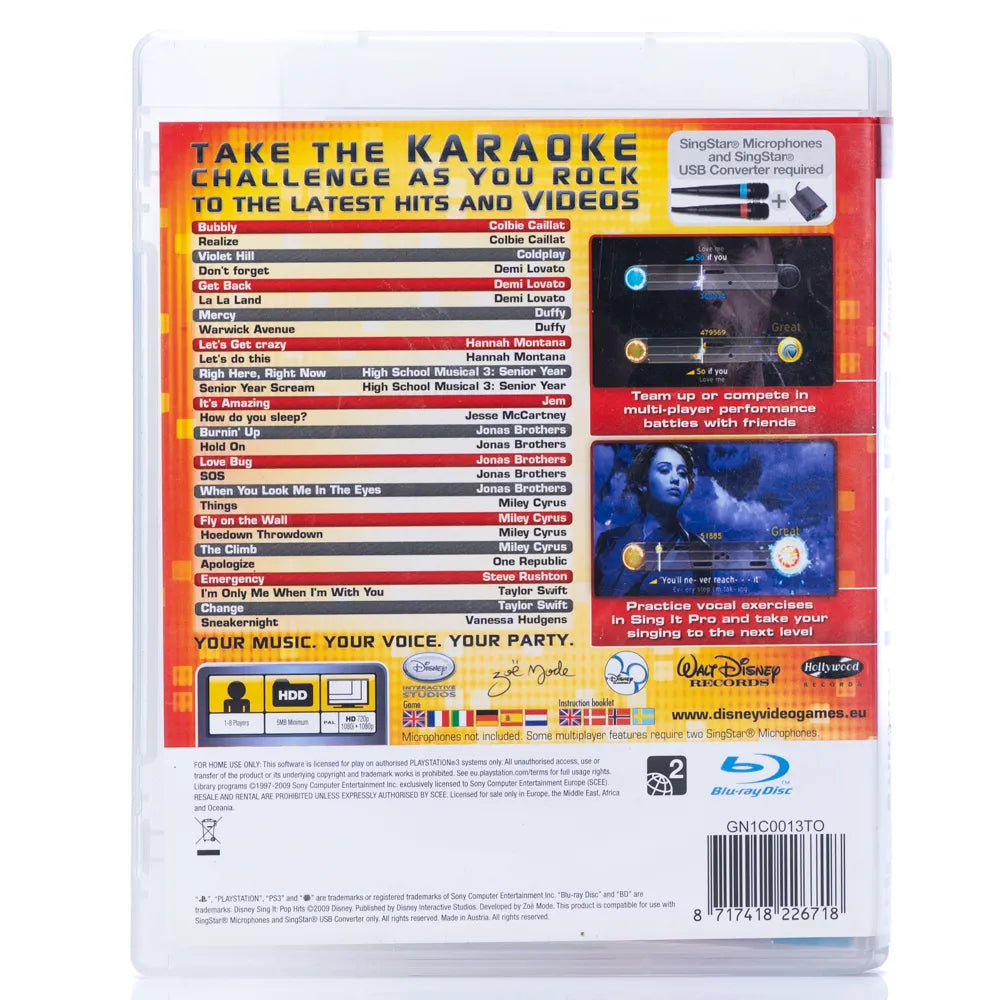 Disney Sing It: Pop Hits - PS3 spill - Retrospillkongen
