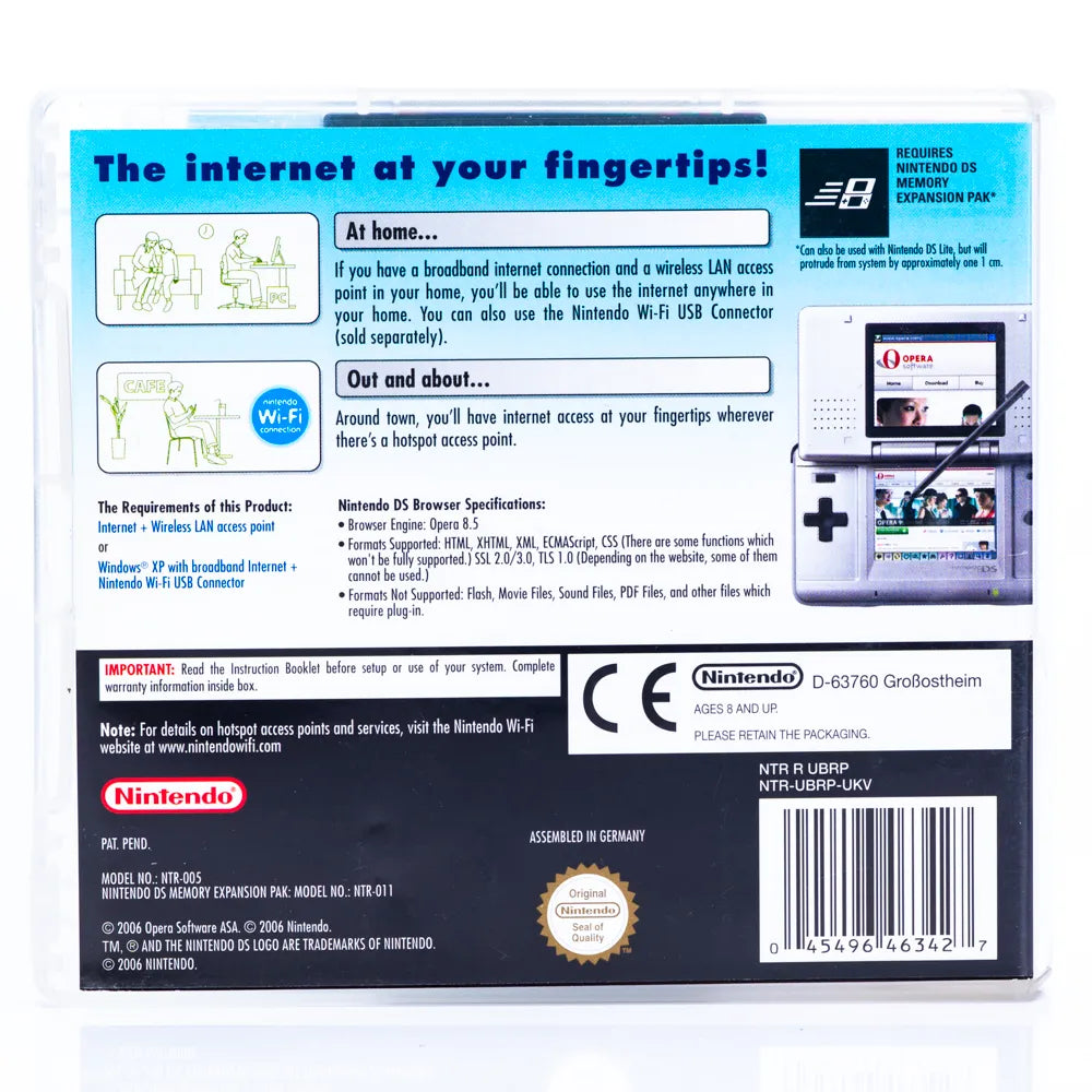 Nintendo DS Browser - Nintendo DS spill - Retrospillkongen