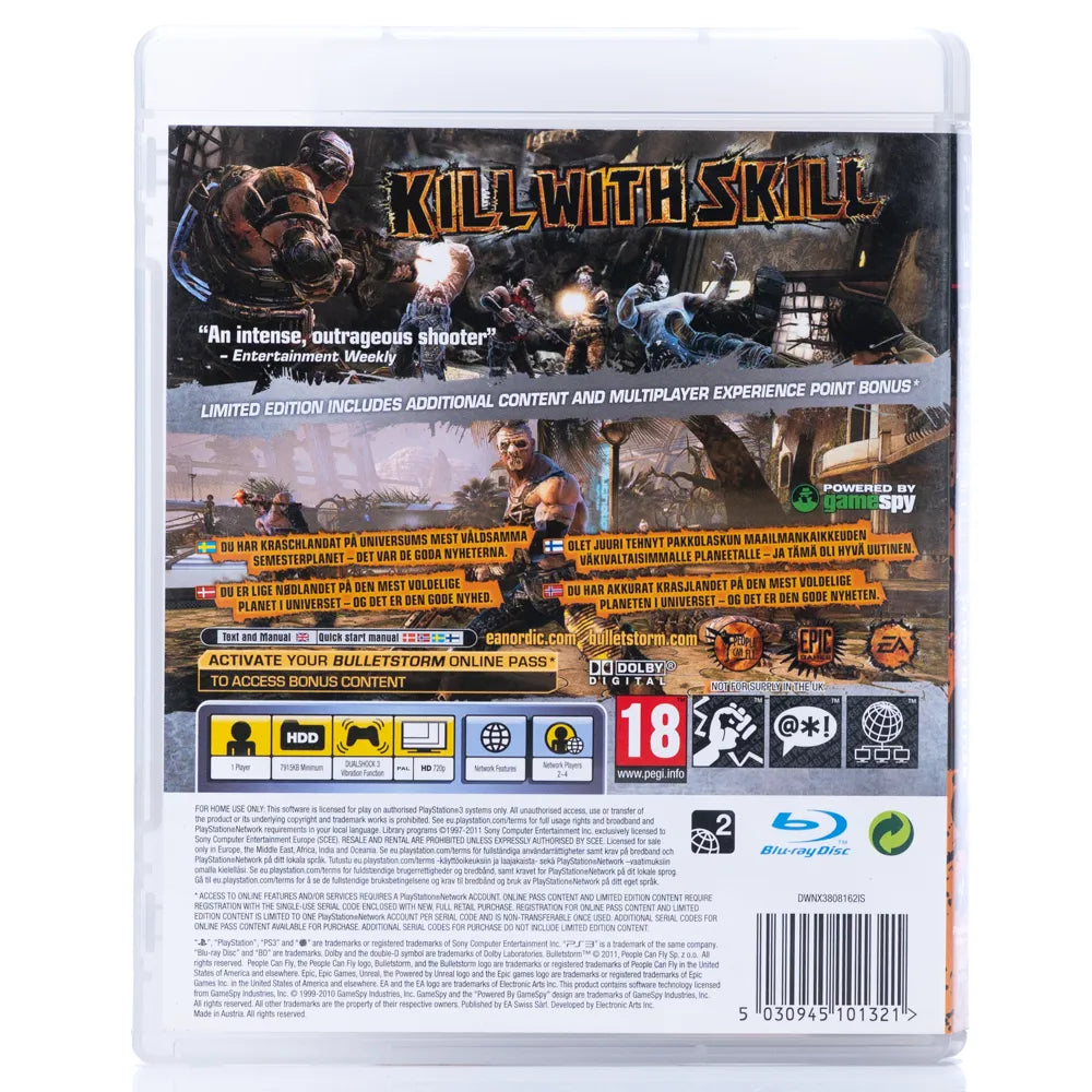 Bulletstorm - PS3 spill - Retrospillkongen