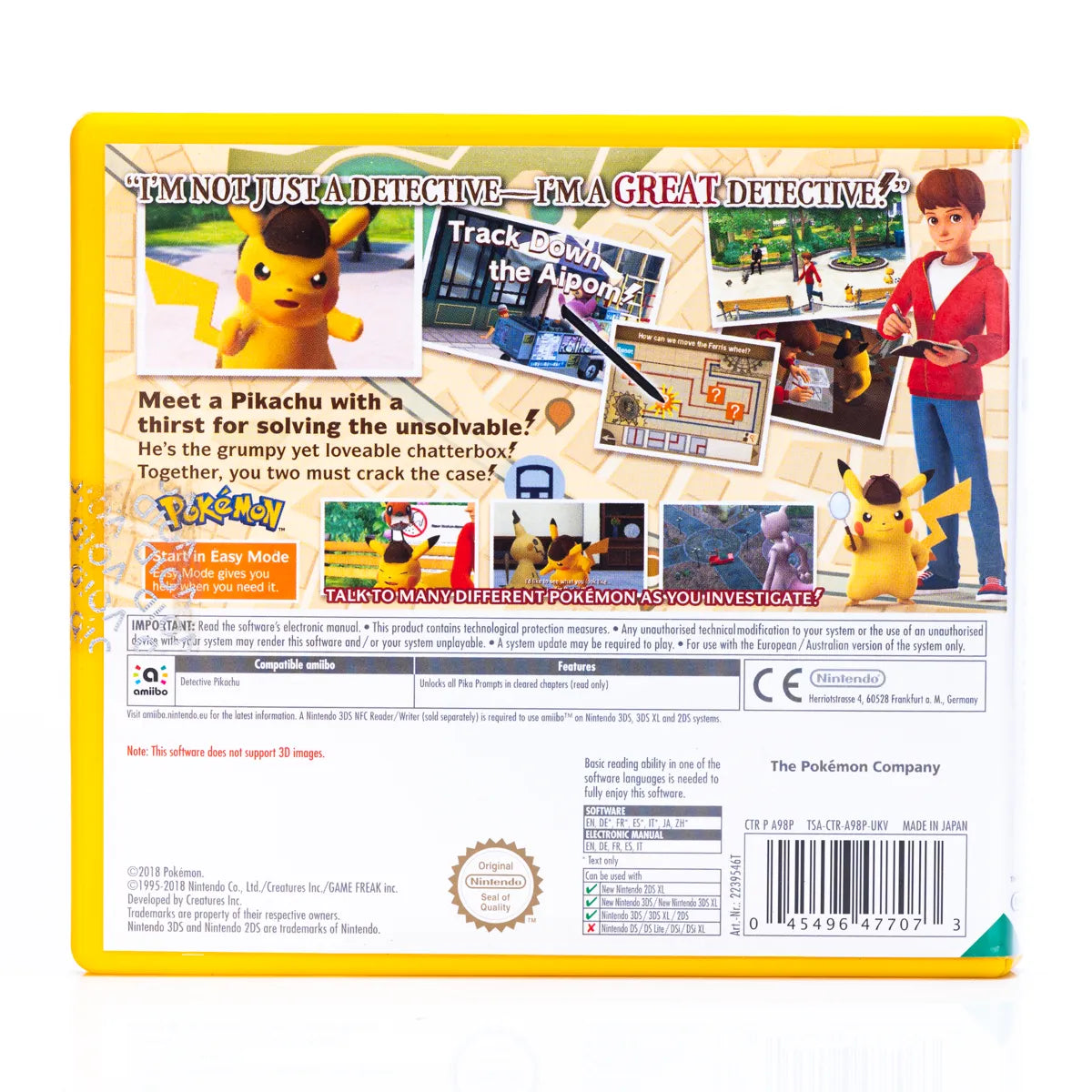 Detective Pikachu - Nintendo 3DS spill - Retrospillkongen