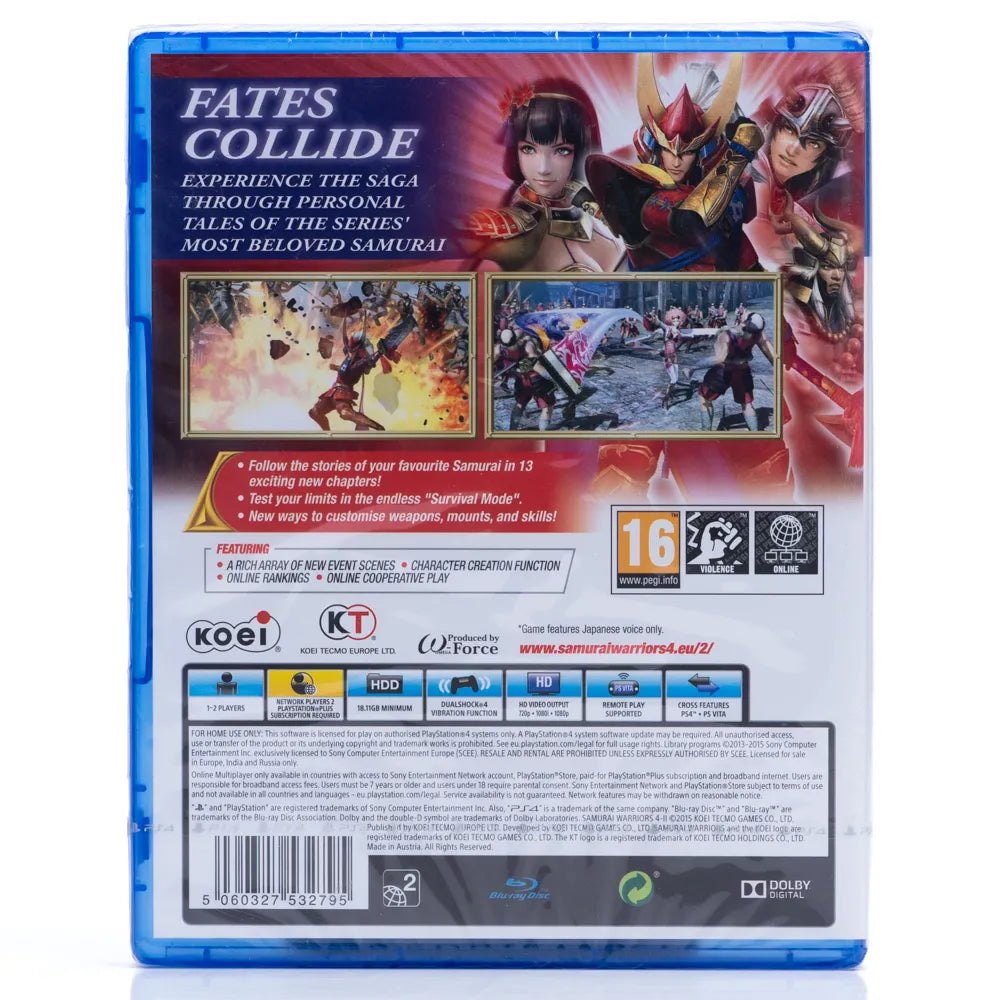Samurai Warriors 4-II - PS4 spill (Forseglet)