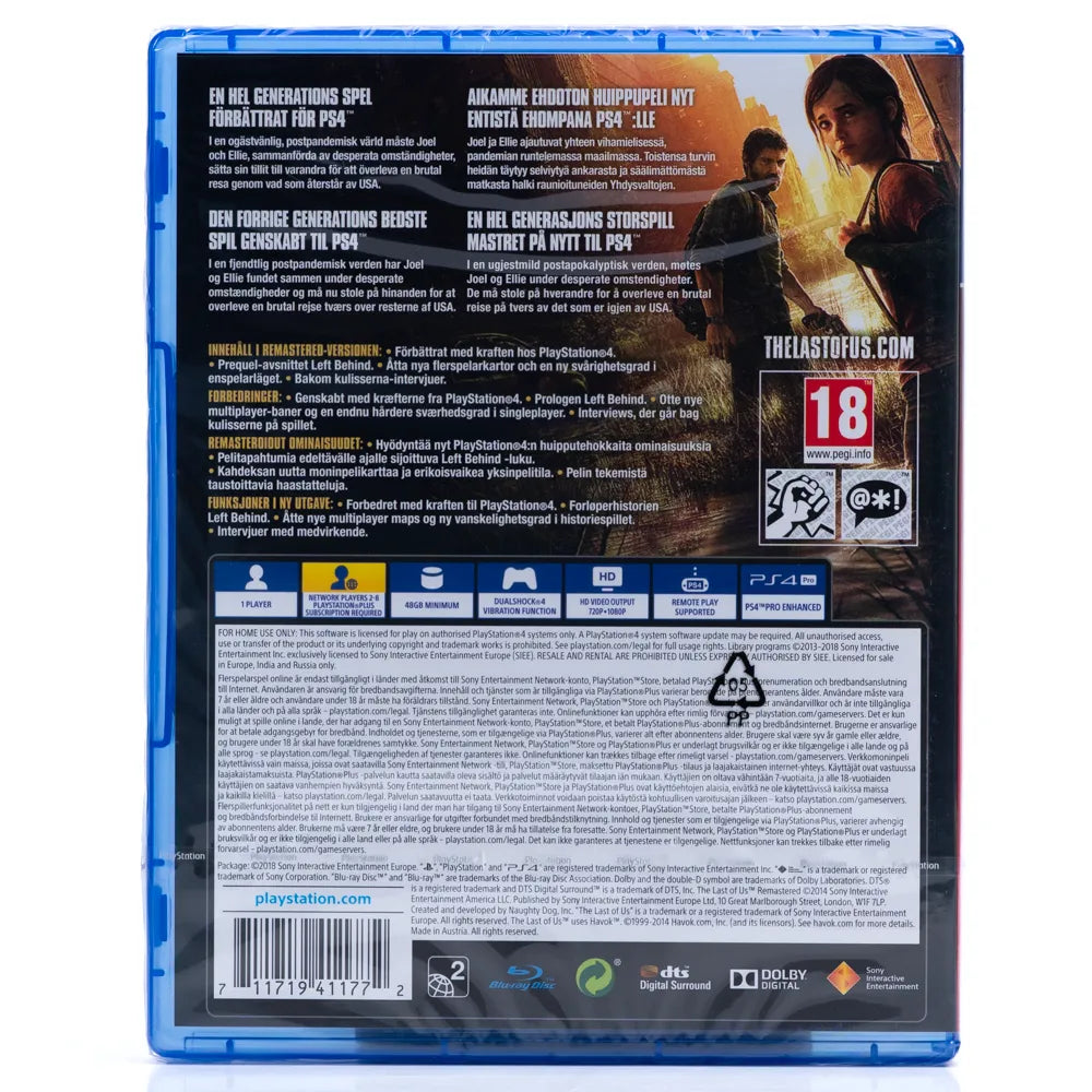 The Last of Us Remastered - PS4 spill (Forseglet)