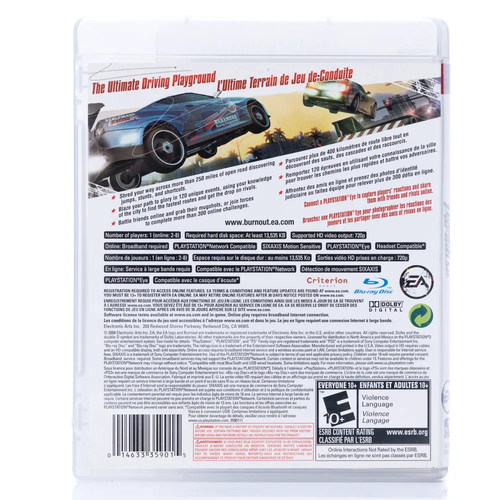 Burnout Paradise (NTSC-U) - PS3 spill - Retrospillkongen