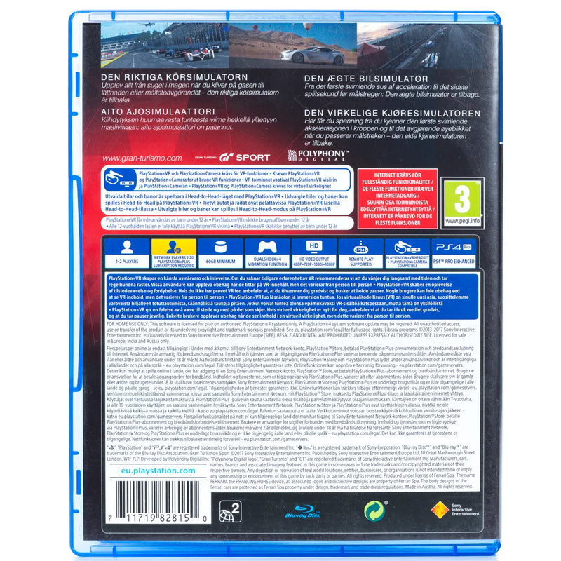 Gran Turismo: Sport - PS4 Spill
