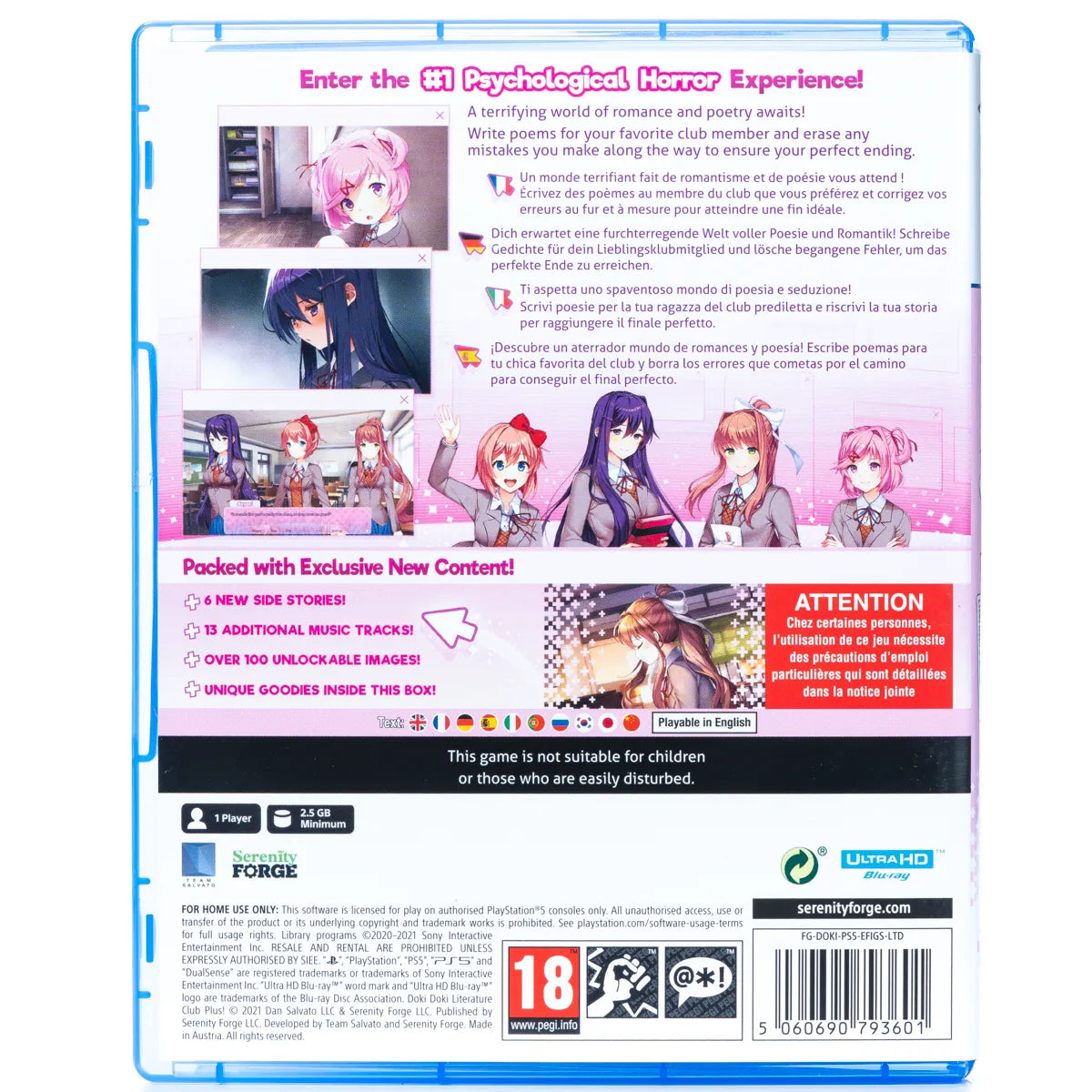 Doki Doki Literature Club Plus! - PS5 Spill - Retrospillkongen