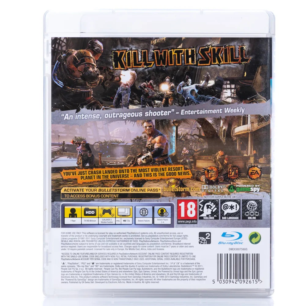 Bulletstorm - PS3 spill - Retrospillkongen