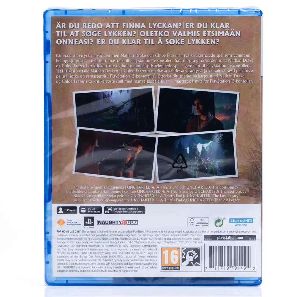 Uncharted: Legacy of Thieves Collection - PS5 spill (Forseglet) - Retrospillkongen