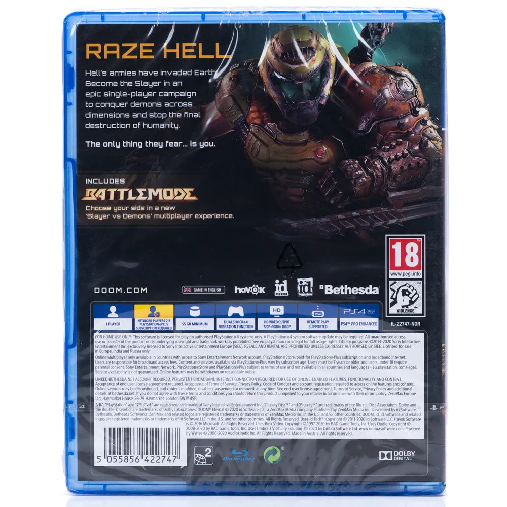 DOOM Eternal - PS4 spill (Forseglet)