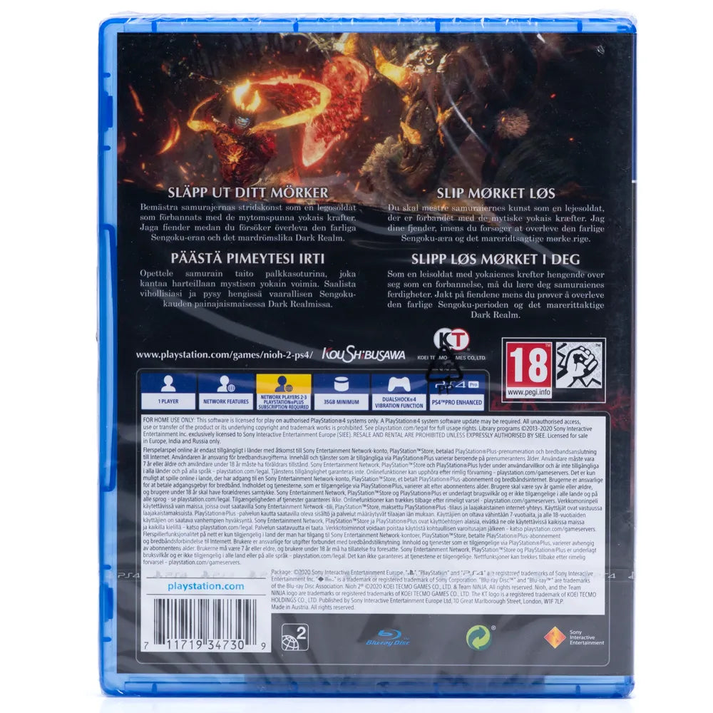 Nioh 2 - PS4 spill (Forseglet)