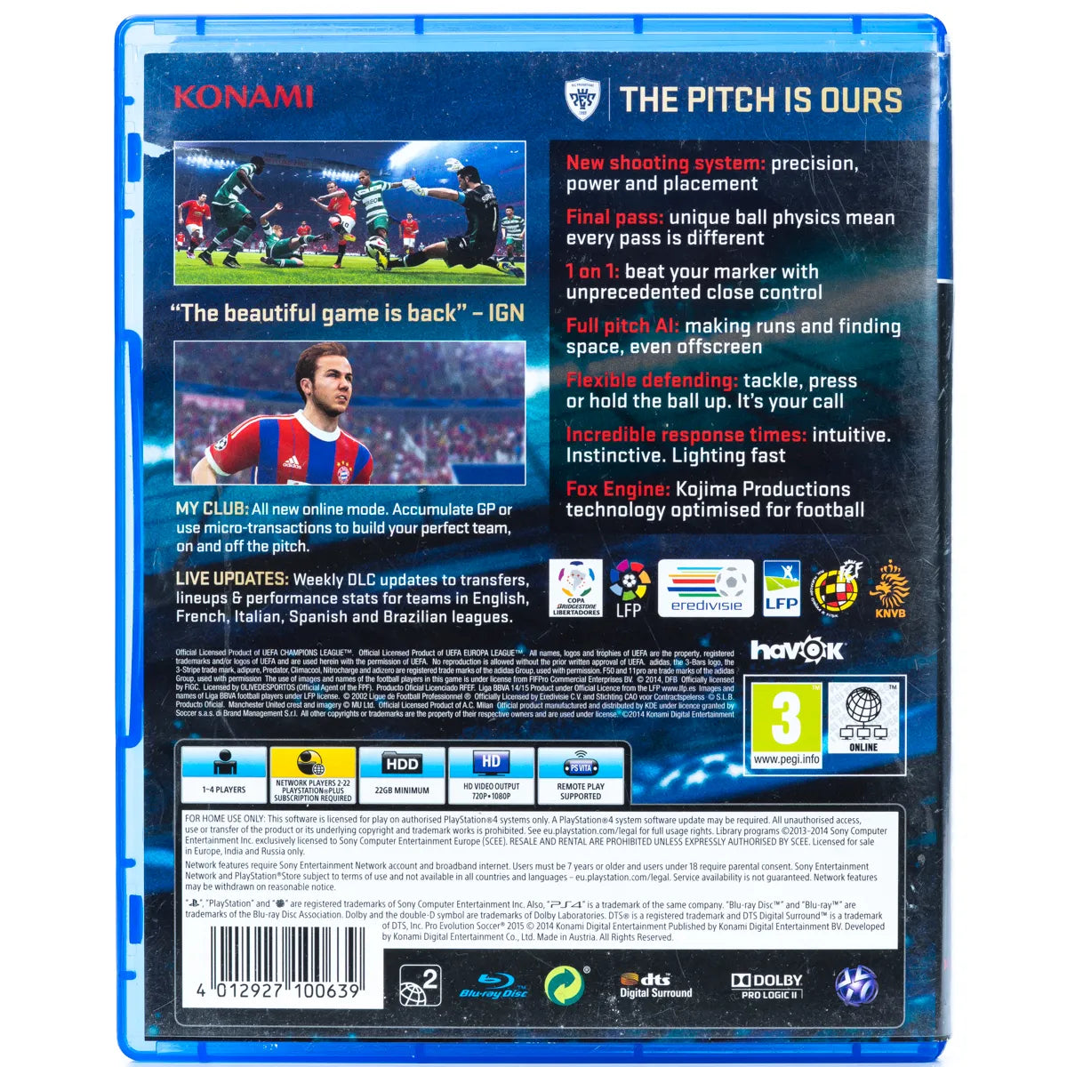 PES 2015: Pro Evolution Soccer - PS4 Spill - Retrospillkongen