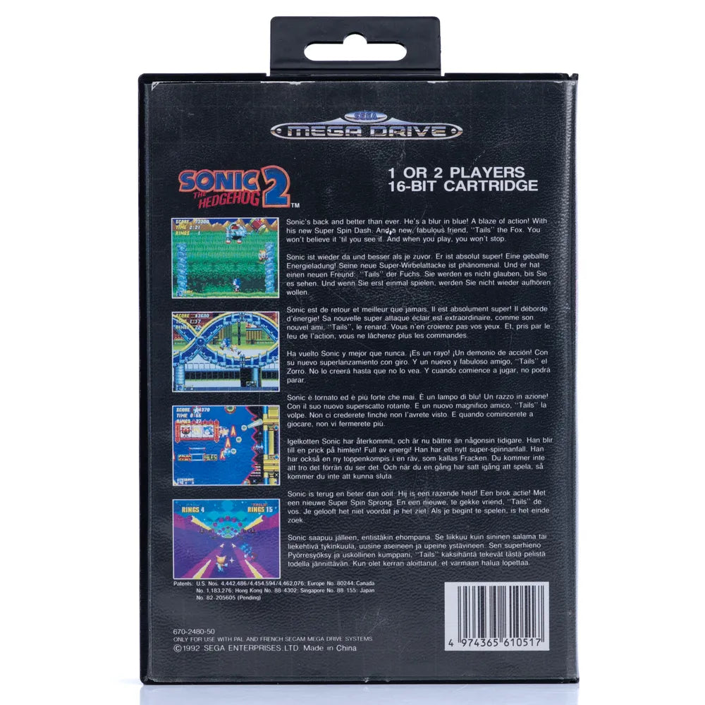 Sonic the Hedgehog 2 - SEGA Mega Drive spill - Retrospillkongen