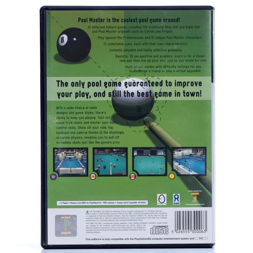 Pool Master - PS2 spill - Retrospillkongen