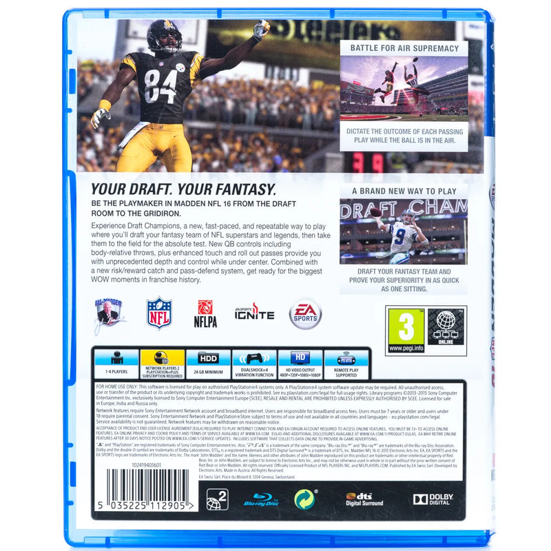 Madden NFL 16 - PS4 Spill