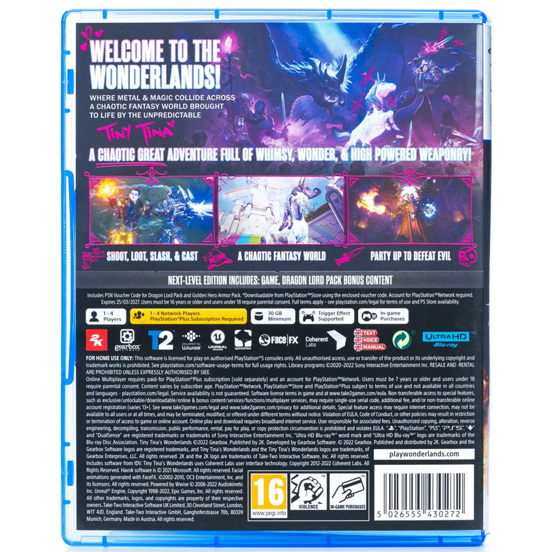 Tiny Tina's Wonderlands (Next-Level Edition) - PS5 Spill