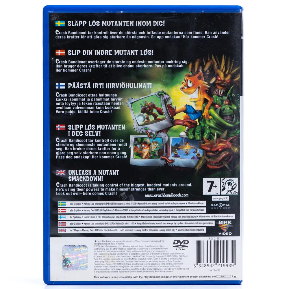 Crash: Mind over Mutant - PS2 spill