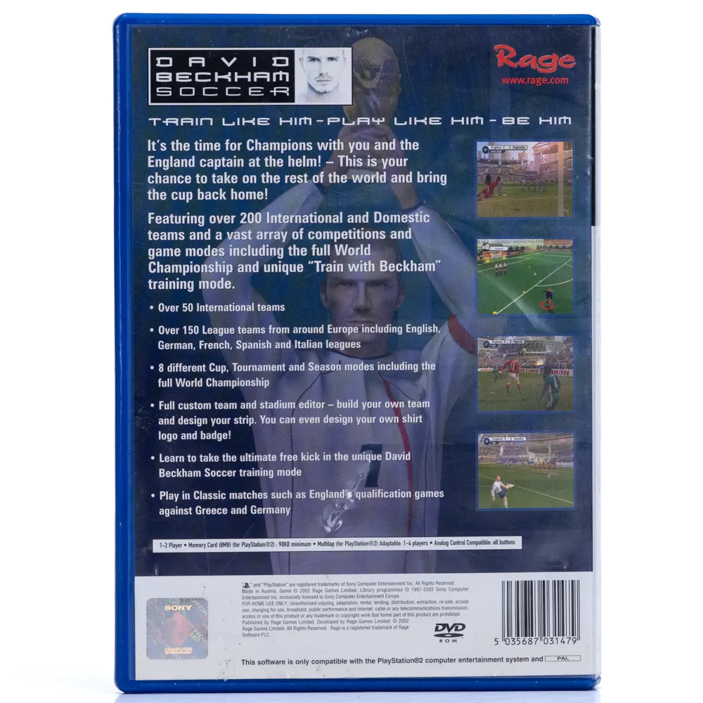 David Beckham Soccer - PS2 spill - Retrospillkongen