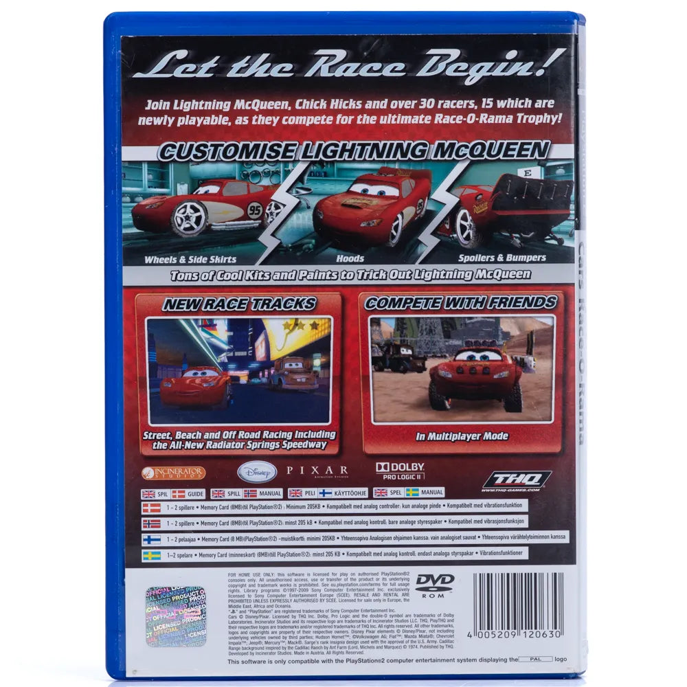 Cars Race-O-Rama - PS2 spill - Retrospillkongen