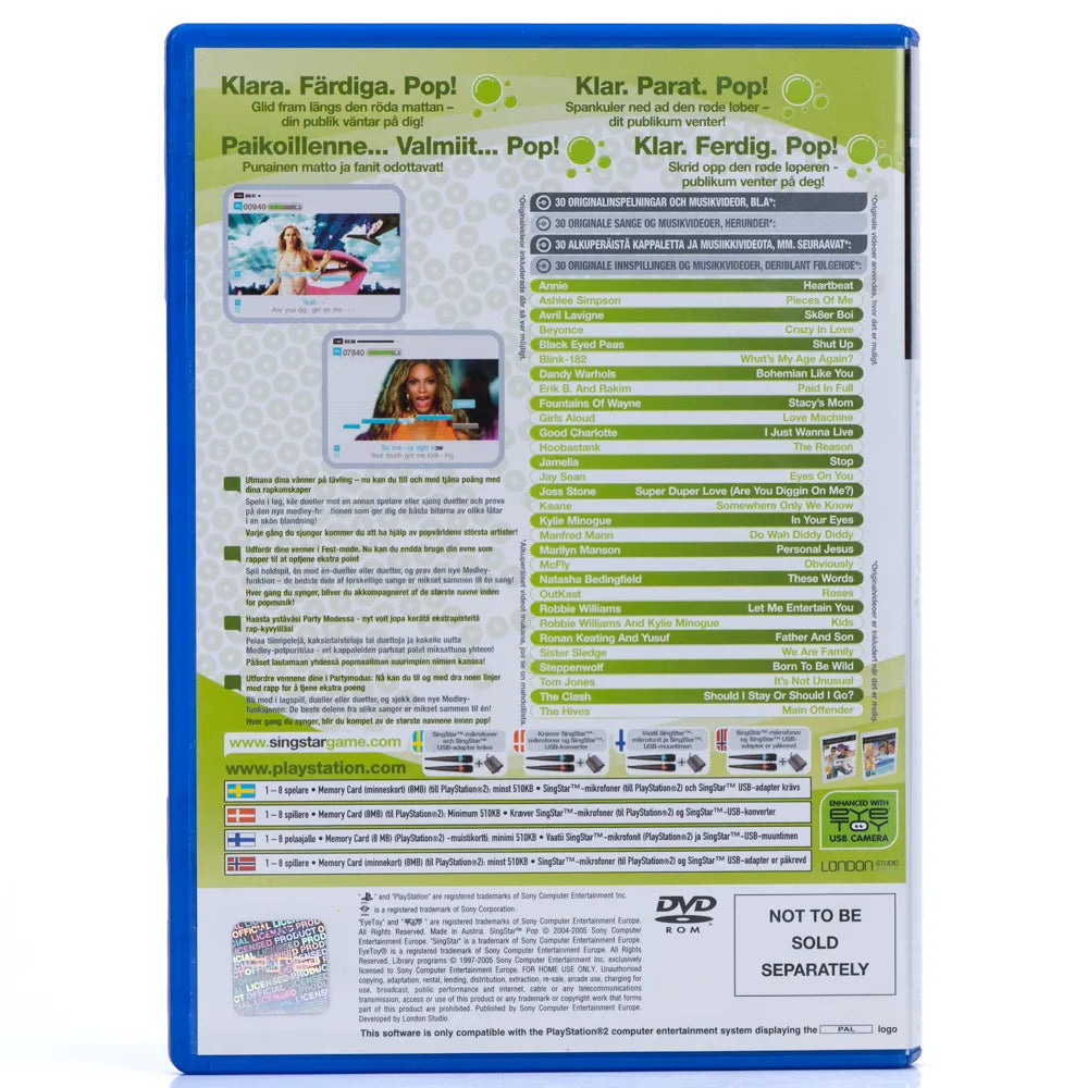 SingStar: Pop - PS2 Spill - Retrospillkongen
