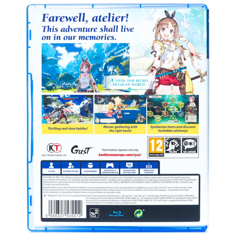 Atelier Ryza: Ever Darkness & the Secret Hideout - PS4 Spill