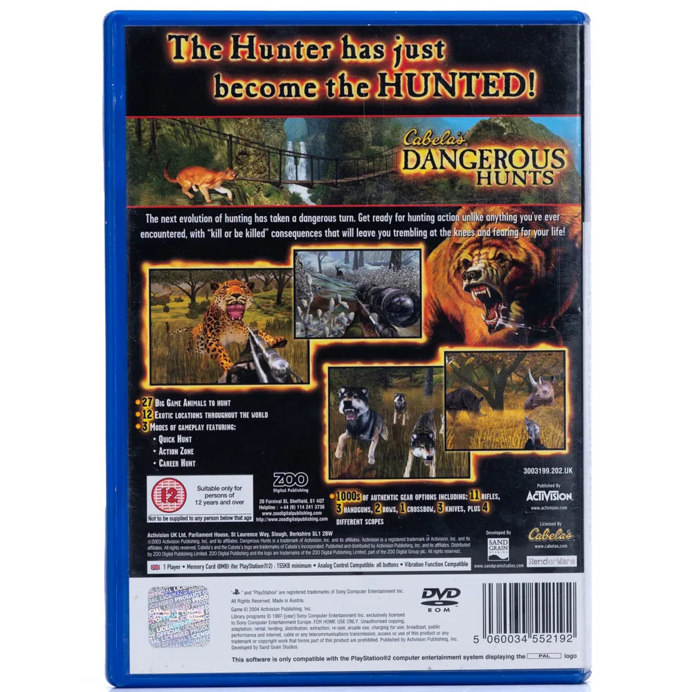 Cabela's Dangerous Hunts - PS2 spill - Retrospillkongen