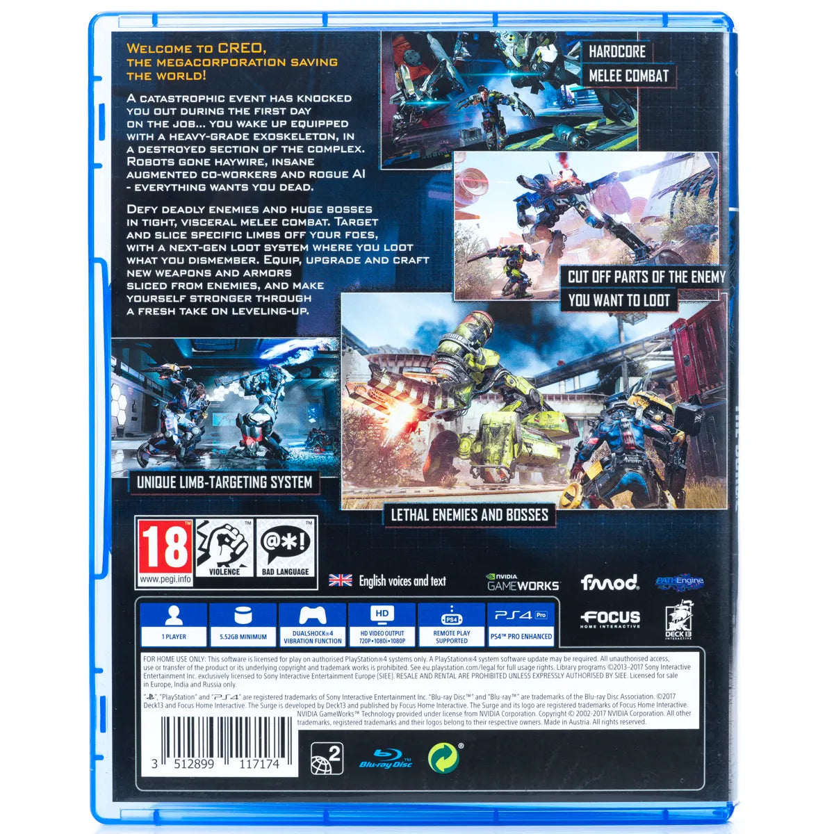 The Surge - PS4 Spill - Retrospillkongen