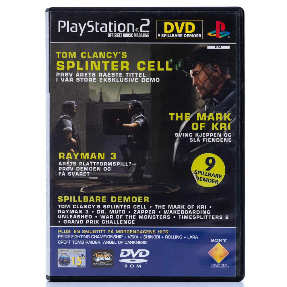 Offisielt Norsk Magazine Demo Disc 9 Spillbare Demoer - PS2 spill - Retrospillkongen