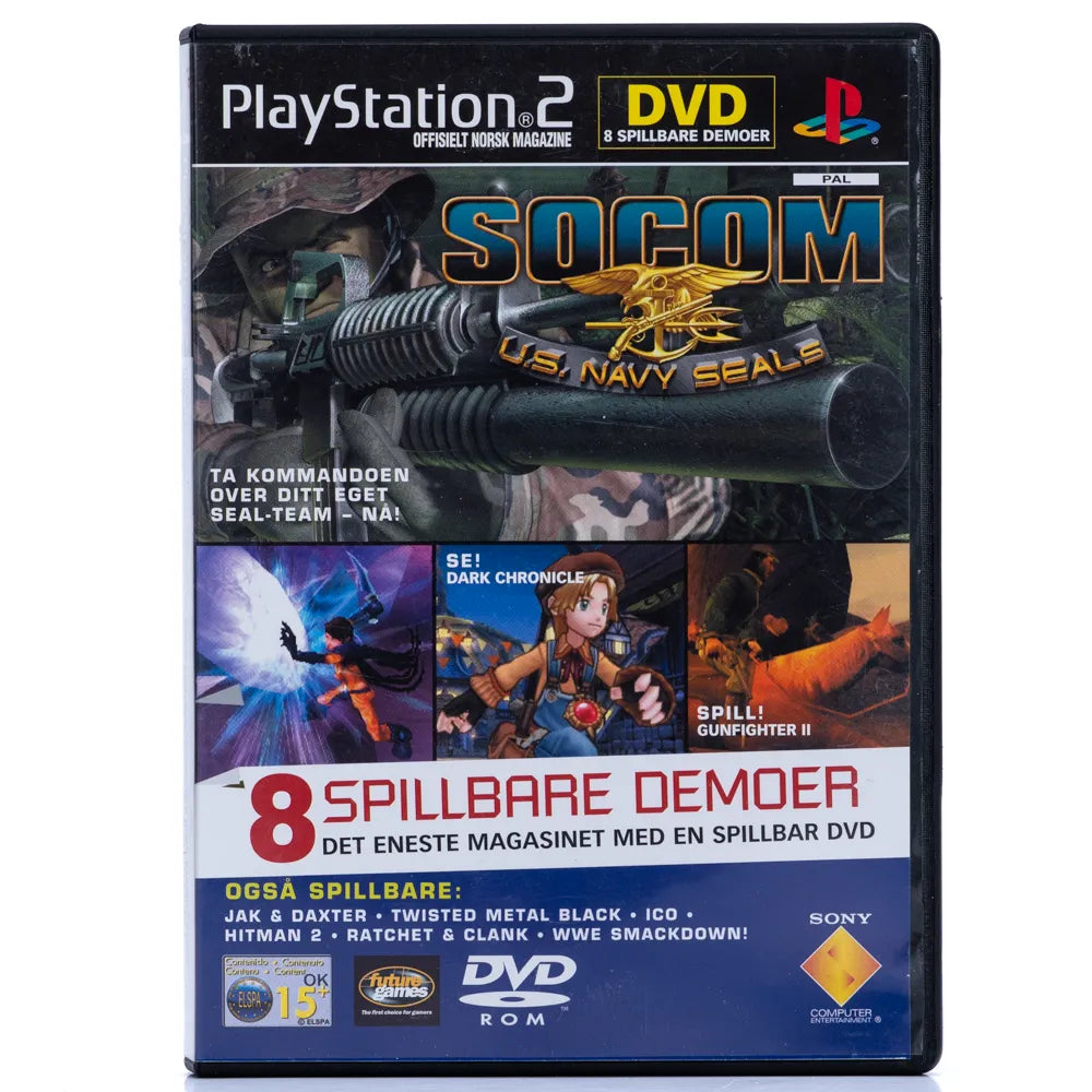 Offisielt Norsk Magazine Demo Disc 8 Spillbare Demoer - PS2 spill - Retrospillkongen