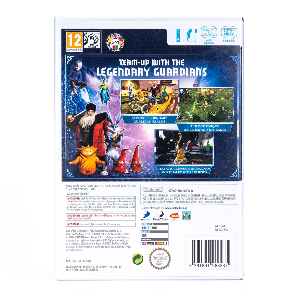 DreamWorks Rise of the Guardians - Wii Spill - Retrospillkongen