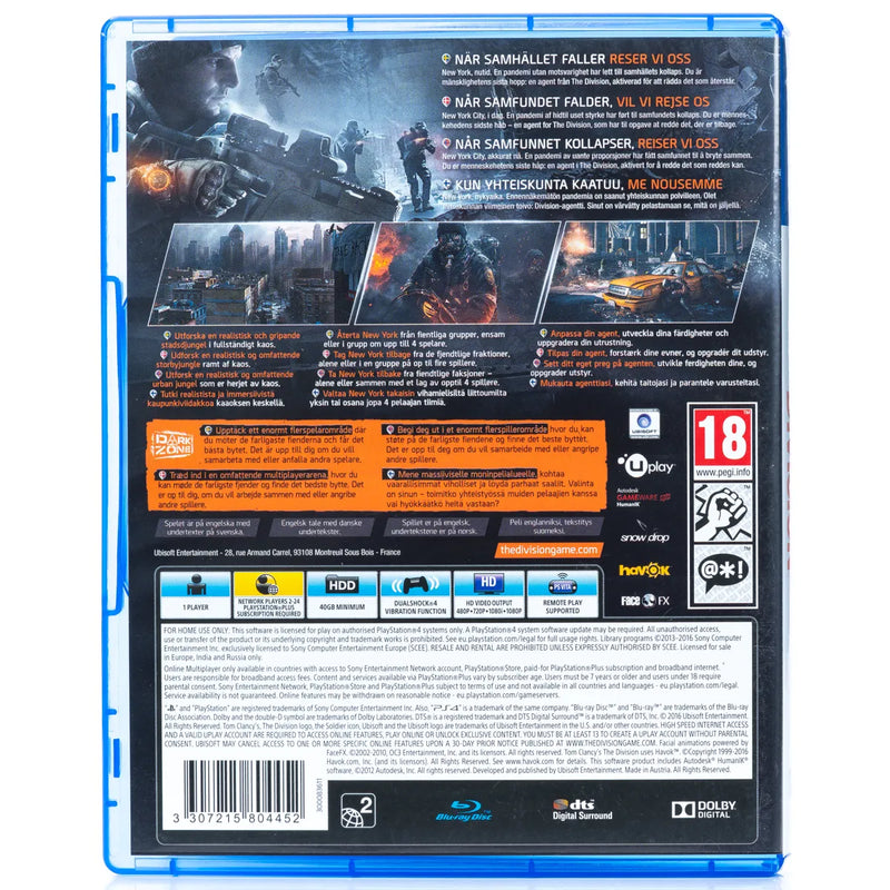 Tom Clancy´s The Division - PS4 Spill