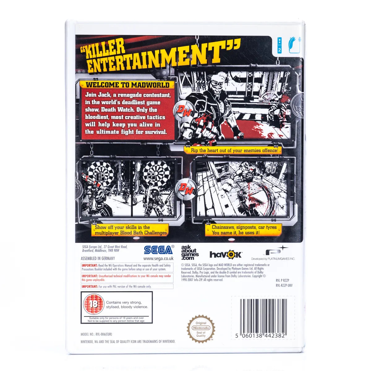 MadWorld - Wii spill - Retrospillkongen