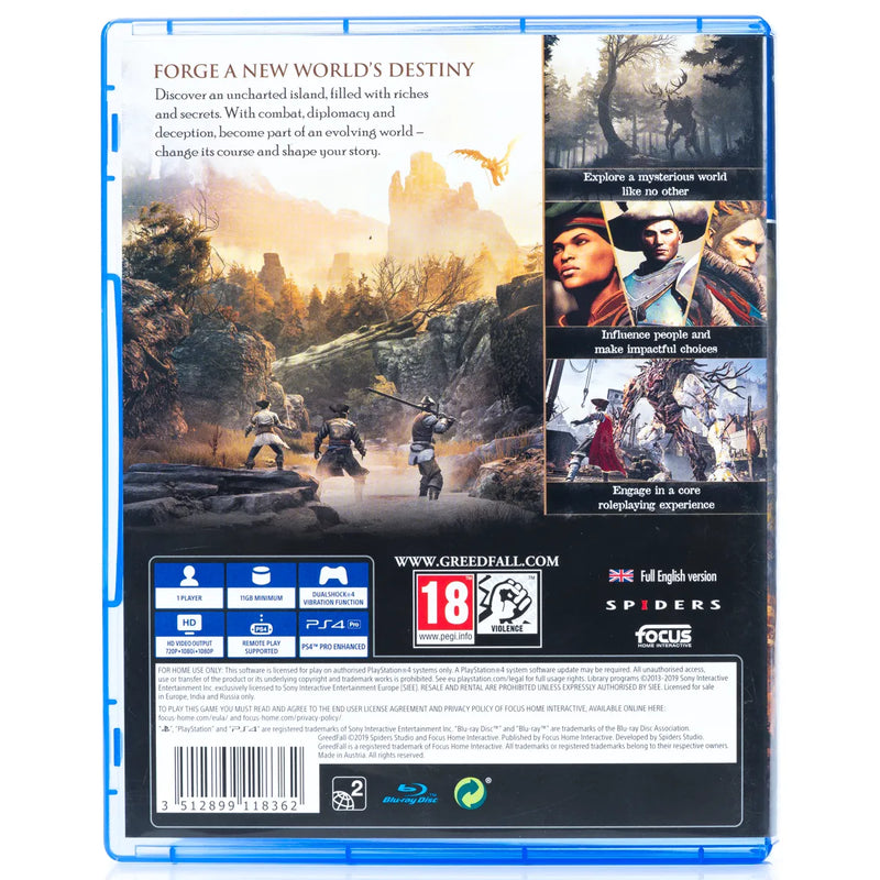 GreedFall - PS4 Spill