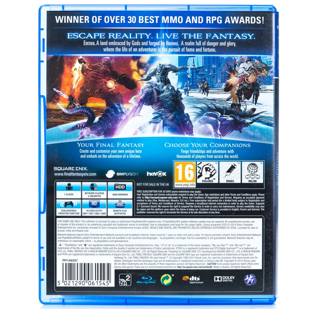 Final Fantasy XIV Online: A Realm Reborn - PS4 Spill - Retrospillkongen