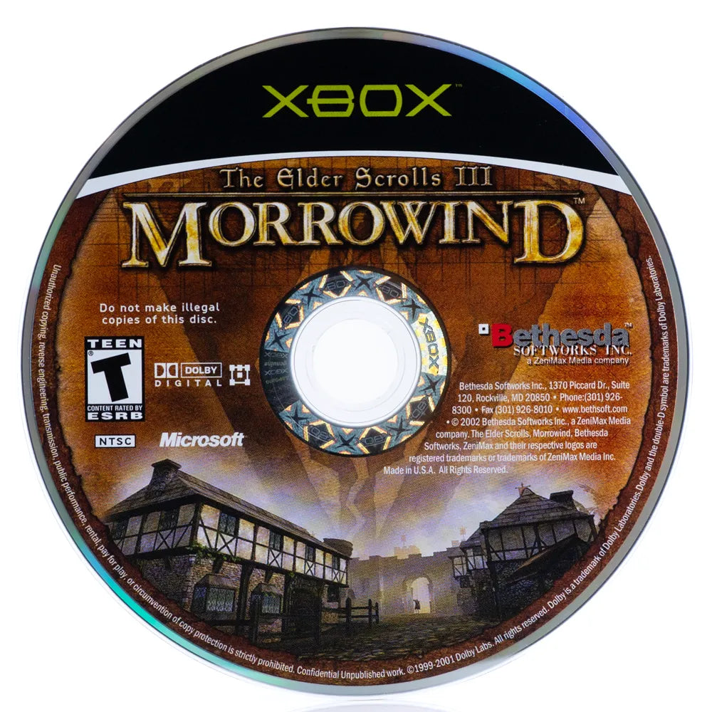 The Elder Scrolls III: Morrowind - Xbox spill (NTSC-U) - Retrospillkongen