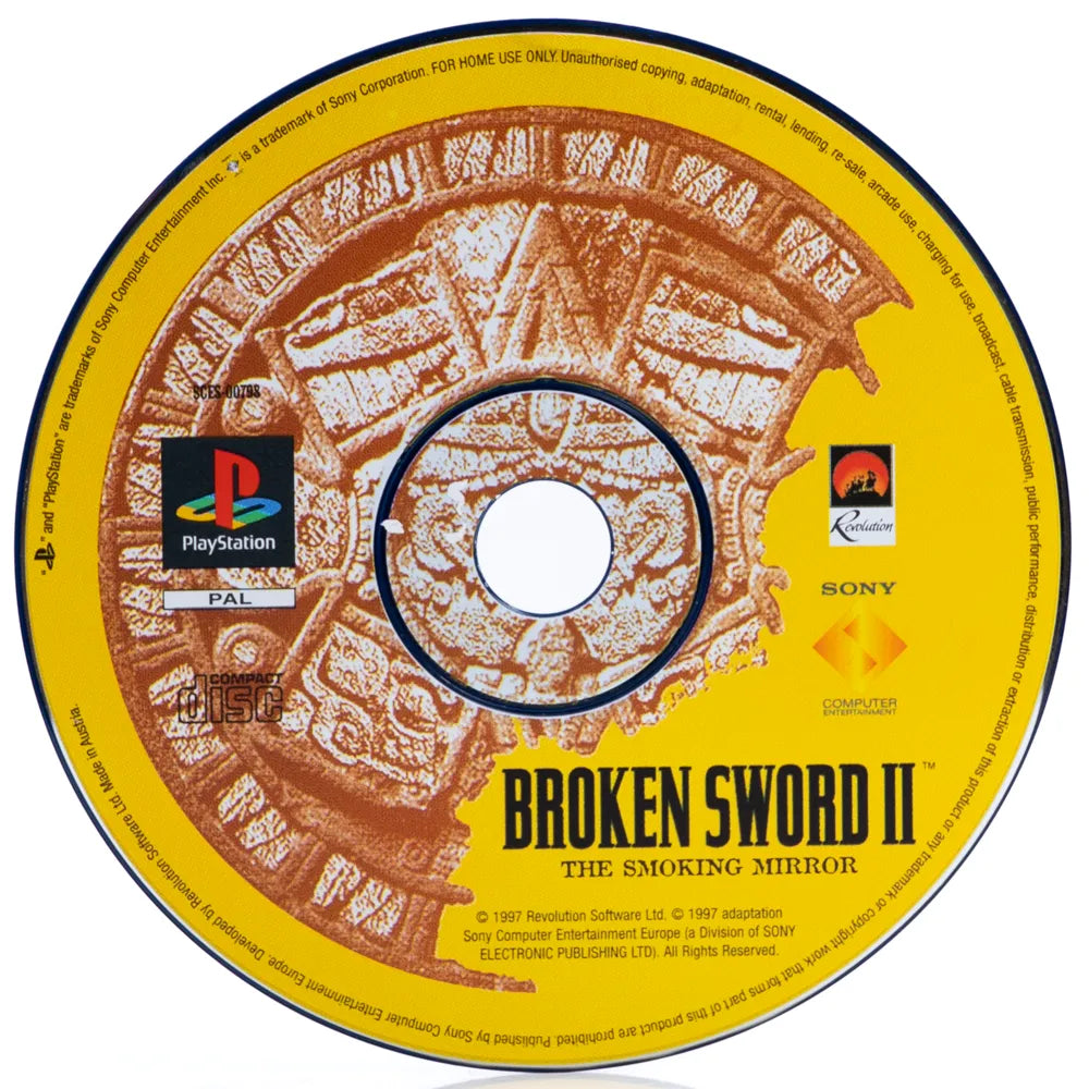 Broken Sword II: The Smoking Mirror - PS1 spill - Retrospillkongen