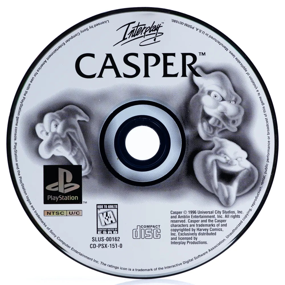 Casper - PS1 spill (NTSC-U) - Retrospillkongen
