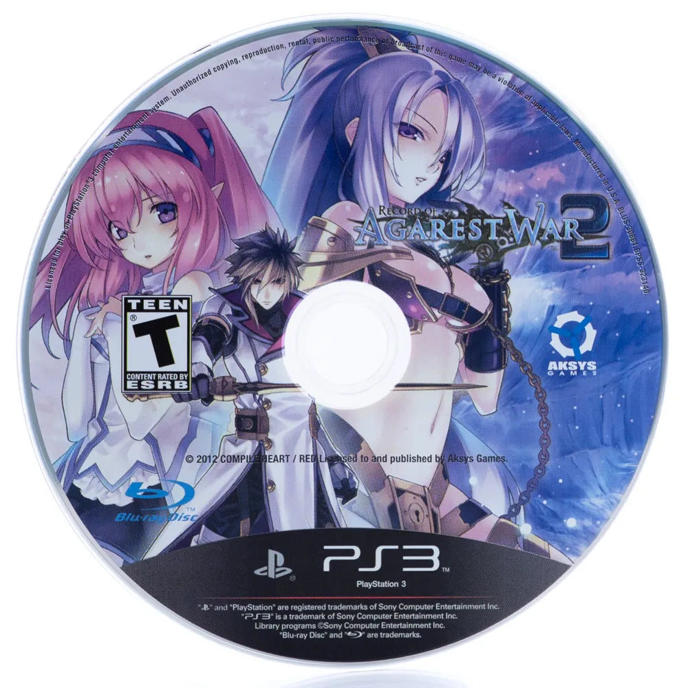 Record of Agarest War 2 - PS3 spill - PS3 spill (NTSC-U, regionfri) - Retrospillkongen