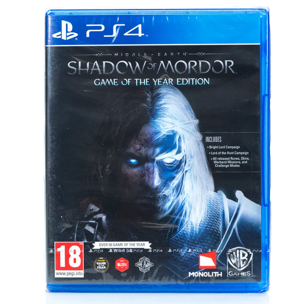 Middle-earth: Shadow of Mordor - Game of the Year Edition - PS4 spill (Forseglet)