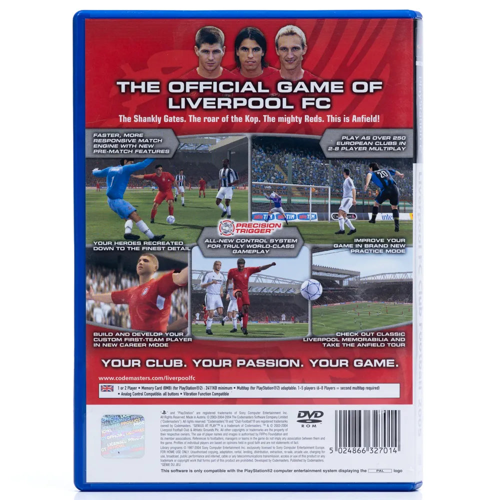 Liverpool FC: Club Football 2005 - PS2 spill - Retrospillkongen