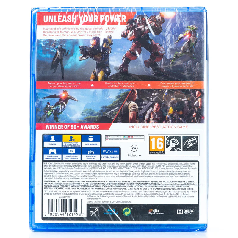 Anthem - PS4 spill (Forseglet)