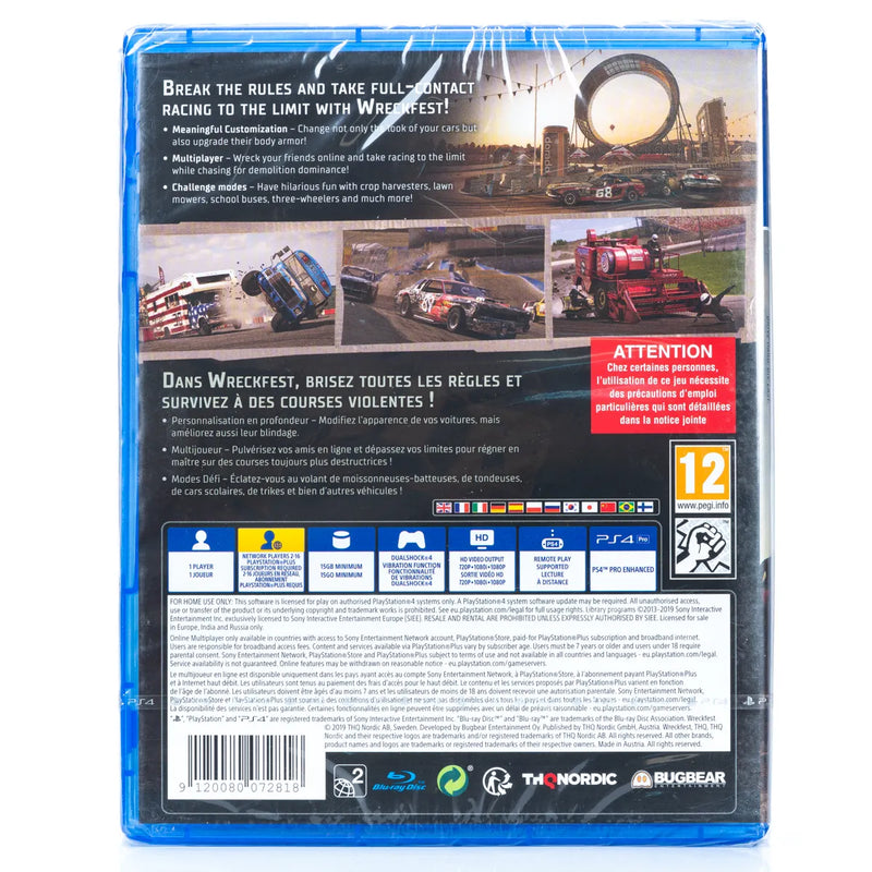 Wreckfest - PS4 spill (Forseglet)