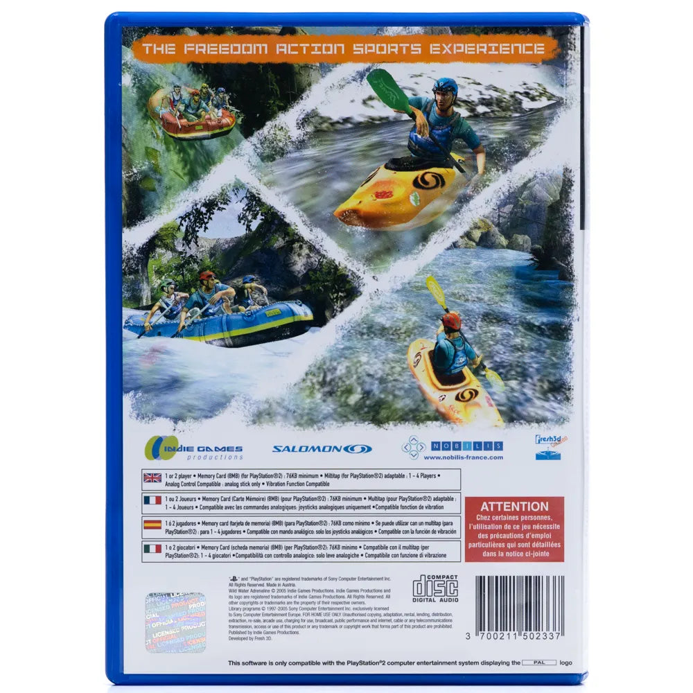 Wild Water Adrenaline featuring Salomon - PS2 spill - Retrospillkongen