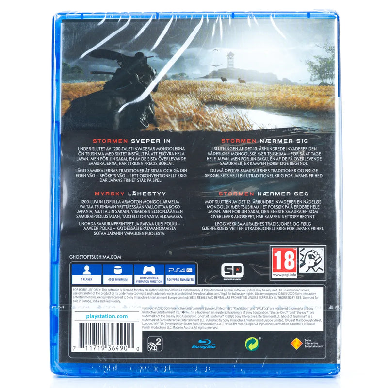 Ghost of Tsushima - PS4 spill (Forseglet)