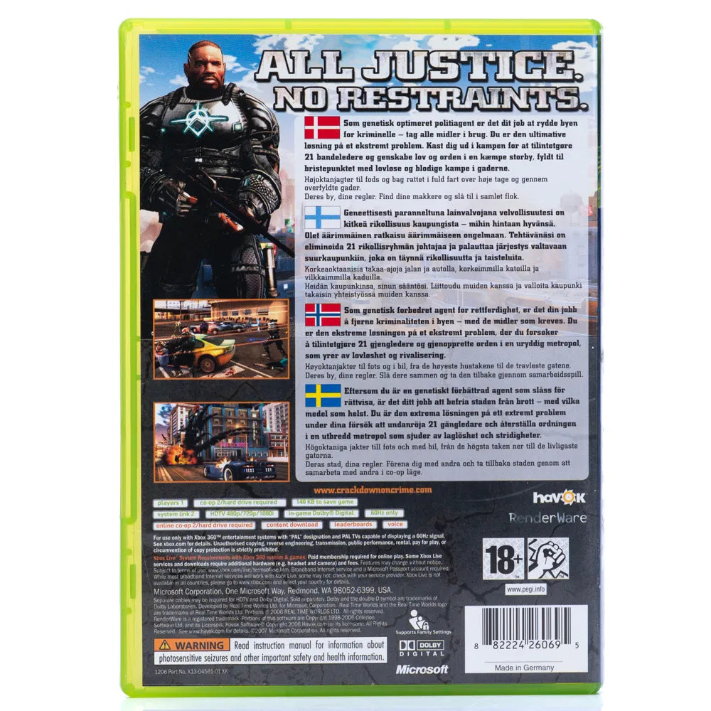 Crackdown - Xbox 360 spill - Retrospillkongen