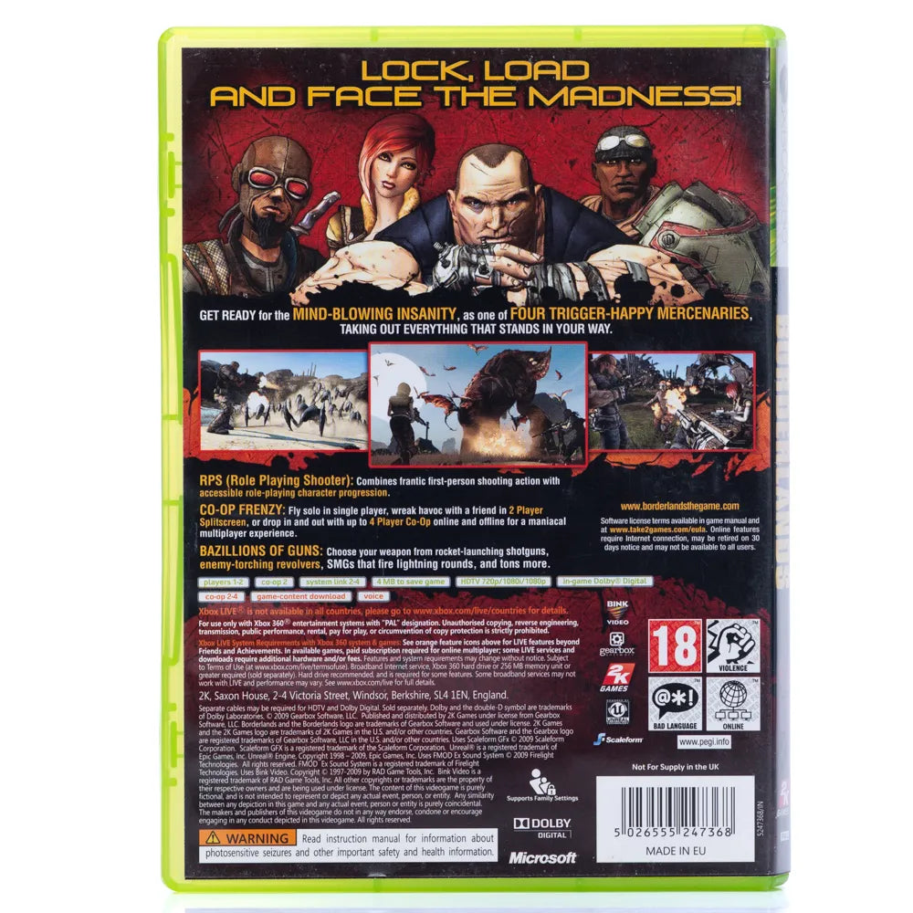Borderlands - Xbox 360 spill - Retrospillkongen