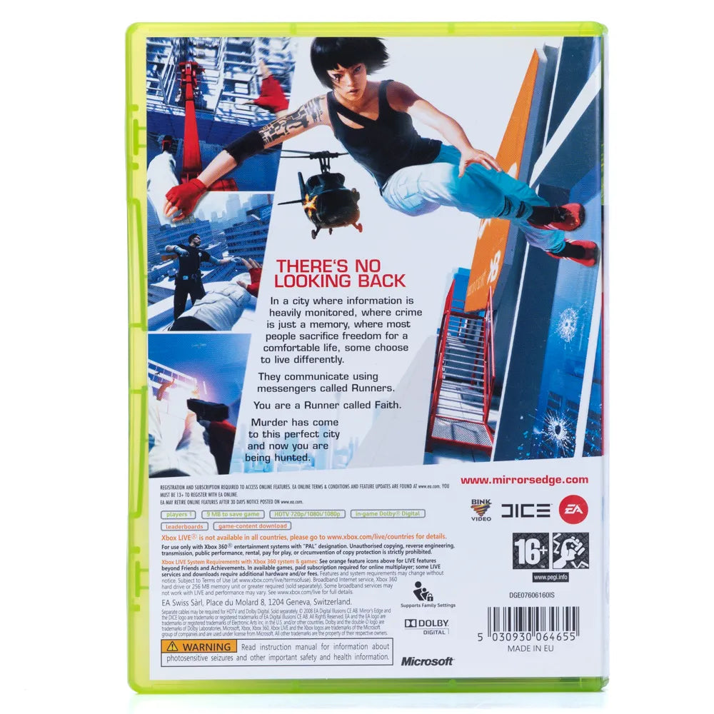 Mirror's Edge - Xbox 360 spill - Retrospillkongen