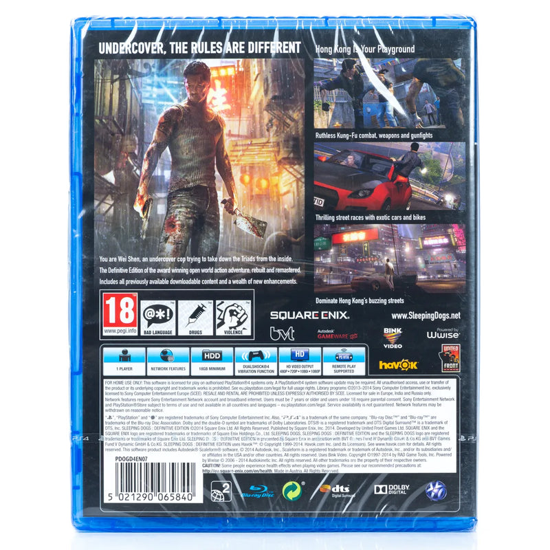 Sleeping Dogs: Definitive Edition - PS4 spill (Forseglet)