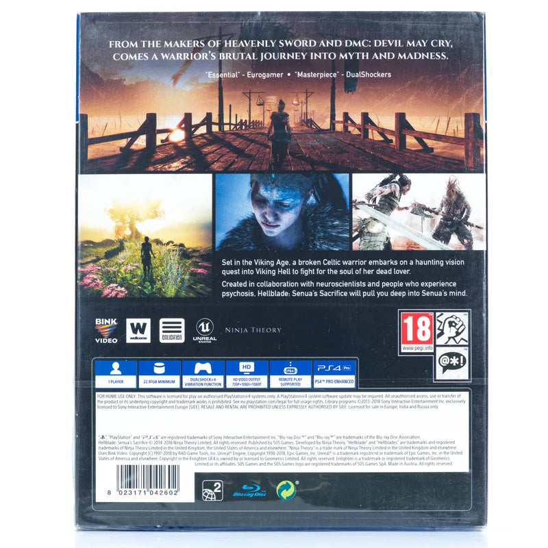 Hellblade: Senua's Sacrifice - PS4 spill (Forseglet)